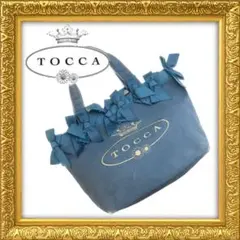 【秋物セール】 TOCCA リボン ミニハンドバッグ デニム素材