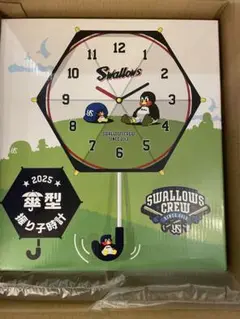東京ヤクルトスワローズ 2025 ファンクラブ 特典 傘型振り子時計