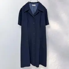 Cassolo シャツワンピース ロングシャツ 半袖 羽織り 15号《k496