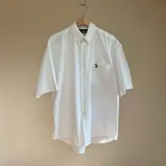 USED USA古着 ディズニー 半袖シャツ ワンポイント 白 vintage