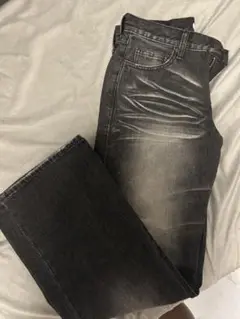 sly JEANS ダークグレー ストレートデニム