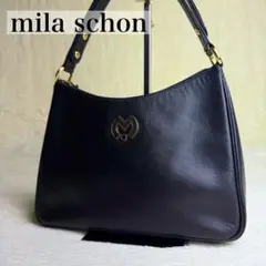 mila shcon ミラショーン ショルダーバッグ ワンショルダー ロゴ金具