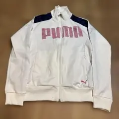 PUMA フルジッパー ホワイトジャージ　SIZE O