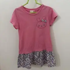 KP ニットプランナー　チュニック　Tシャツ　カットソー　100 ピンク