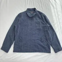 【新品】Eddie Bauer リネン コットンブルゾン ダークブルー