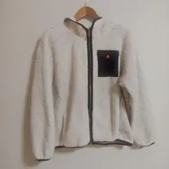 UGG フード付きクリーム色ボアジャケット
