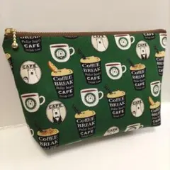 しろくまカフェ ハンドメイド ポーチ マルチポーチ ファスナーポーチ