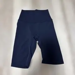 yomoment 接触冷感ハーフレギンス　紺　フリーサイズ