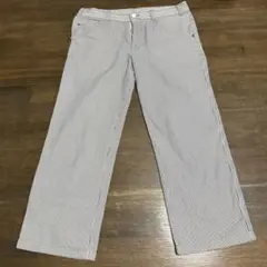 HUMAN WOMAN ストライプ ワイドパンツ US 4
