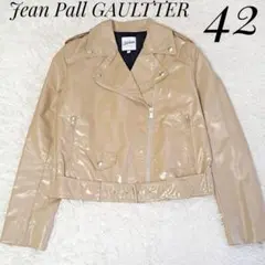 ジャンポールゴルチェ 美品✨コーティングダブルライダース 大きいサイズ 42 2025年最新】JEAN PAUL GAULTIER レザージャケット・ライダース