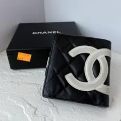 CHANEL 二つ折り財布　カンボンライン