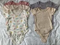 半袖 肌着 ロンパース 5枚セット　まとめ売り 【70㎝】