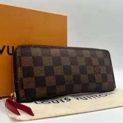 Louis Vuitton ルイヴィトン クレマンス ダミエ フューシャ 茶色