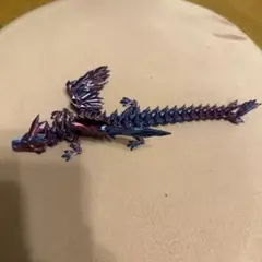 3D リアル ドラゴン フィギュア プトティラ レーザーパープル