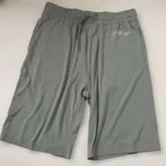 ジェラートピケハーフパンツルームウェア Lくすみブルー