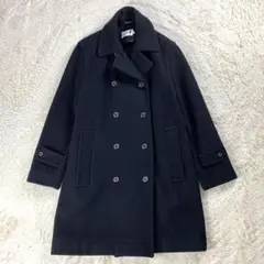 ★極美品 マッキントッシュ ロングコート ピーコート ダブルブレスト 黒色 S