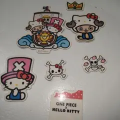 Hello Kitty ONE PIECE マグネット　サンリオランチトリオ