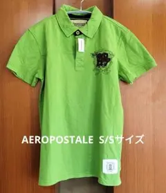 新品　AEROPOSTALE グリーン ポロシャツ S/Sサイズ　綿100%