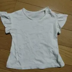 UNIQLO フリル袖 Tシャツ 90cm ホワイト、キャミソールセット