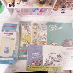 トムとジェリー 一番くじ 巾着 ポーチ ポスター&ステッカー ミルクピッチャー