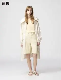 UNIQLO ユニクロ U デニムバミューダショーツ ベージュ 22サイズ