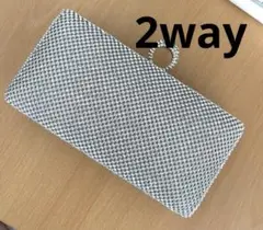 ★キラキラ★ビジュー装飾付き2wayバッグ