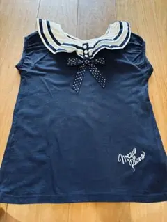 メゾピアノ　ネイビーTシャツ M(150)