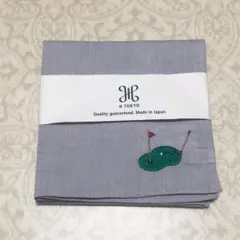 H TOKYO ハンカチ ゴルフ柄 日本製 父の日ギフト 贈り物