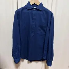 限定値下げ 美品　BEAMS HEART　シャツ　プルオーバー　リネン　ネイビー