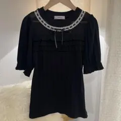 アンクルージュ　ブラック半袖トップス