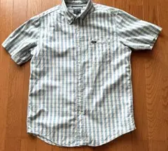 RVCA 半袖シャツ S 青と白のチェック