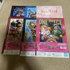 一番くじ　ワンピース　I賞　クリアファイル&ステッカー　セット 6セット