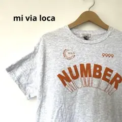 mi via loca GILDAN ナンバーロゴTシャツ