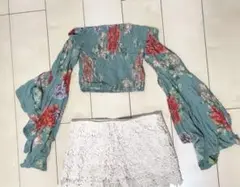 ⚜️Jaase Australia Floral フレアトップス