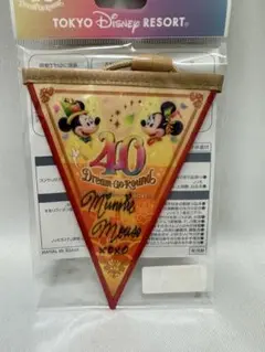 ミニーマウス　レアサイン入り　40thガーランド