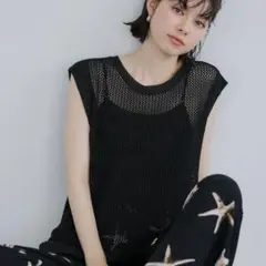 クロスチェーンニットジレ　coca コカ