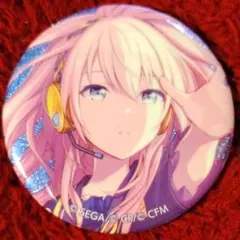プロセカ カラフルステージ! グリッター缶バッジ イベントイラスト 巡音ルカ