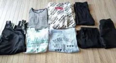 キッズ服 6点セット メッセージプリント150サイズ
