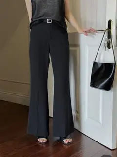 スラックス　ベルト付き