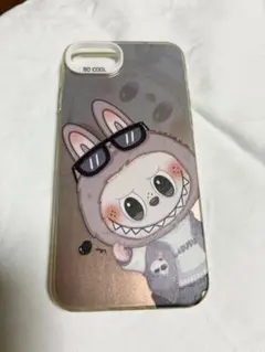 LABUBU iPhoneケース メタリック　ピンク