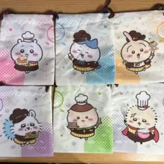 ココス×ちいかわ　第1弾　6種類　巾着　コンプリートセット　COCO'S