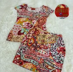 KENZO JUNGLE セットアップ ペイズリー柄 花柄 M