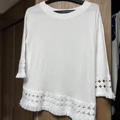 パース　PARIS ホワイト　カットソー