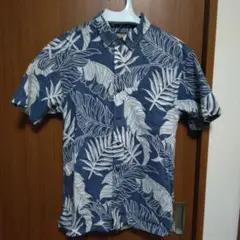 アロハシャツ　ボタンダウン半袖シャツ　M