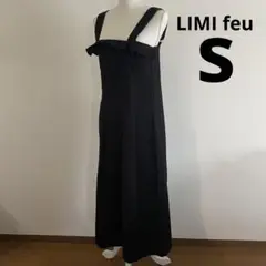 Limi feu リミフゥ ブラック サロペット オールインワン オーバーオール LIMI feu（リミフゥ） | オールインワン/サロペットの古着・中古