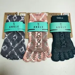 toesox アンクルヨガソックス Sサイズ3足セット
