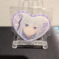 リゼロ エミリア ハート ヒロイン　缶バッジ