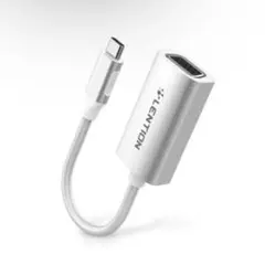 LENTION USB C to VGA 変換アダプター シルバー
