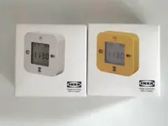 未開封 IKEA クロッキス 時計/温度計/アラームタイマー 白&イエローセット