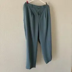 INDIVI 17号ウエストゴム パンツ ブルーグレー